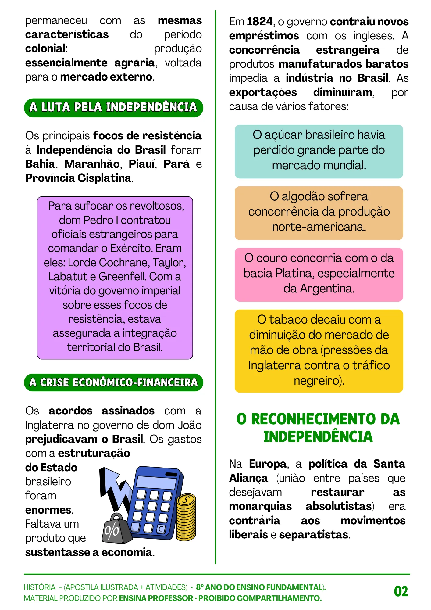 HISTÓRIA 8º ANO APOSTILA E ATIVIDADES (11)