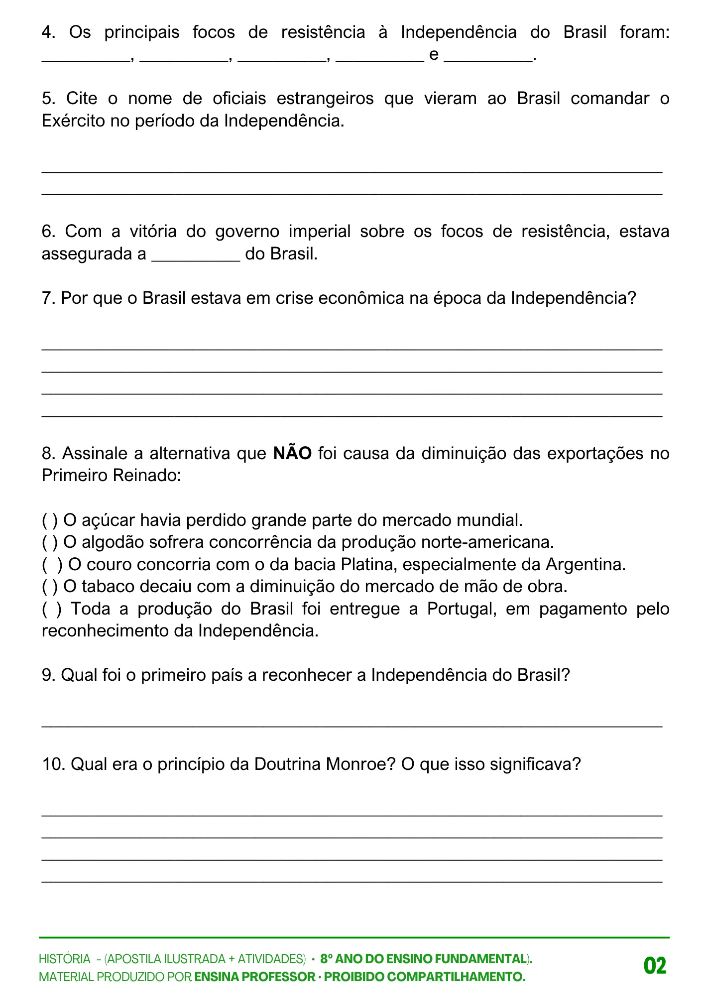 HISTÓRIA 8º ANO APOSTILA E ATIVIDADES (17)