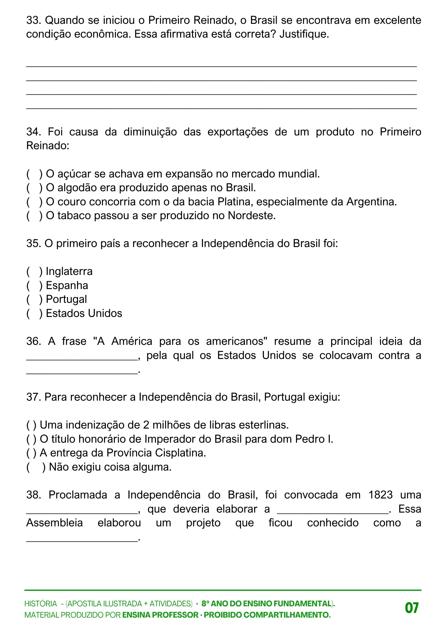 HISTÓRIA 8º ANO APOSTILA E ATIVIDADES (22)